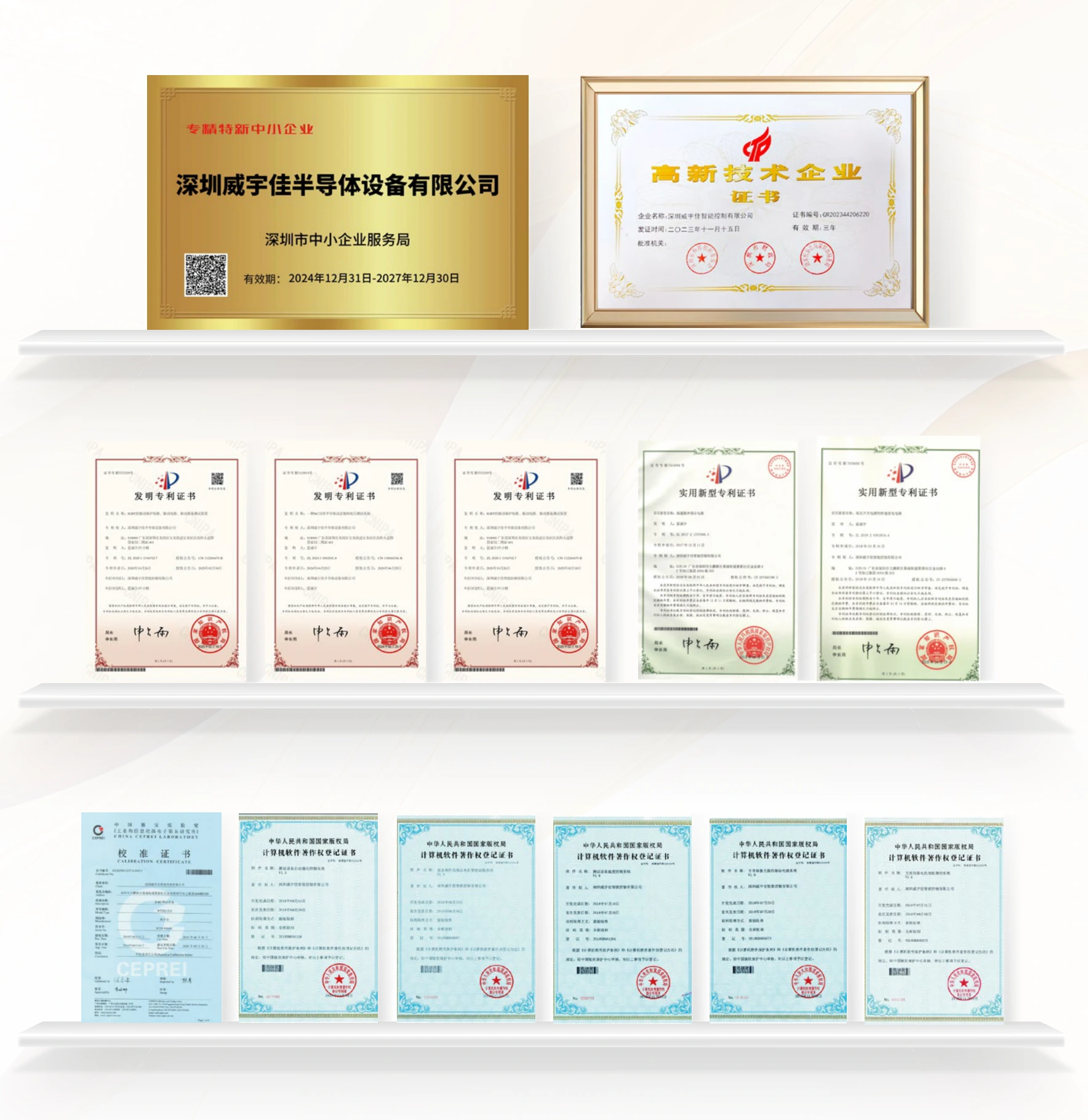 WYJ qualifications and certificates